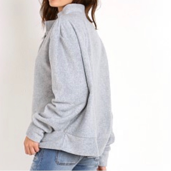 nwt Daydream Nation Friday I'm in Love Pullover Grey Dolls Kill medium - Picture 3 of 3